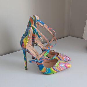 Colorful Strappy Heels by Romy